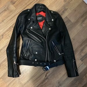 Straight to Hell Leather Jacket